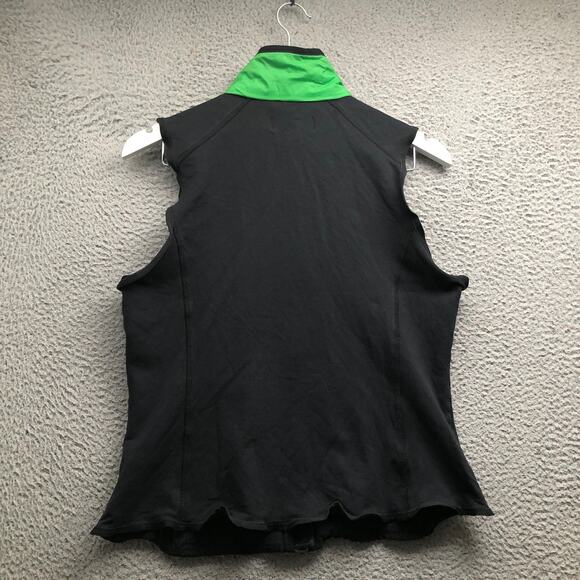 LRL Lauren Active Ralph Lauren Quilted Puffer Vest Jacket Women's M Black Green - Picture 4 of 6